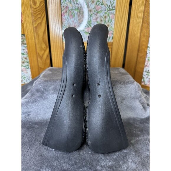 CROCS At Work Flat Women's Size 8 Shoes Black Iconic Comfort Ballet Slip On - Picture 4 of 7